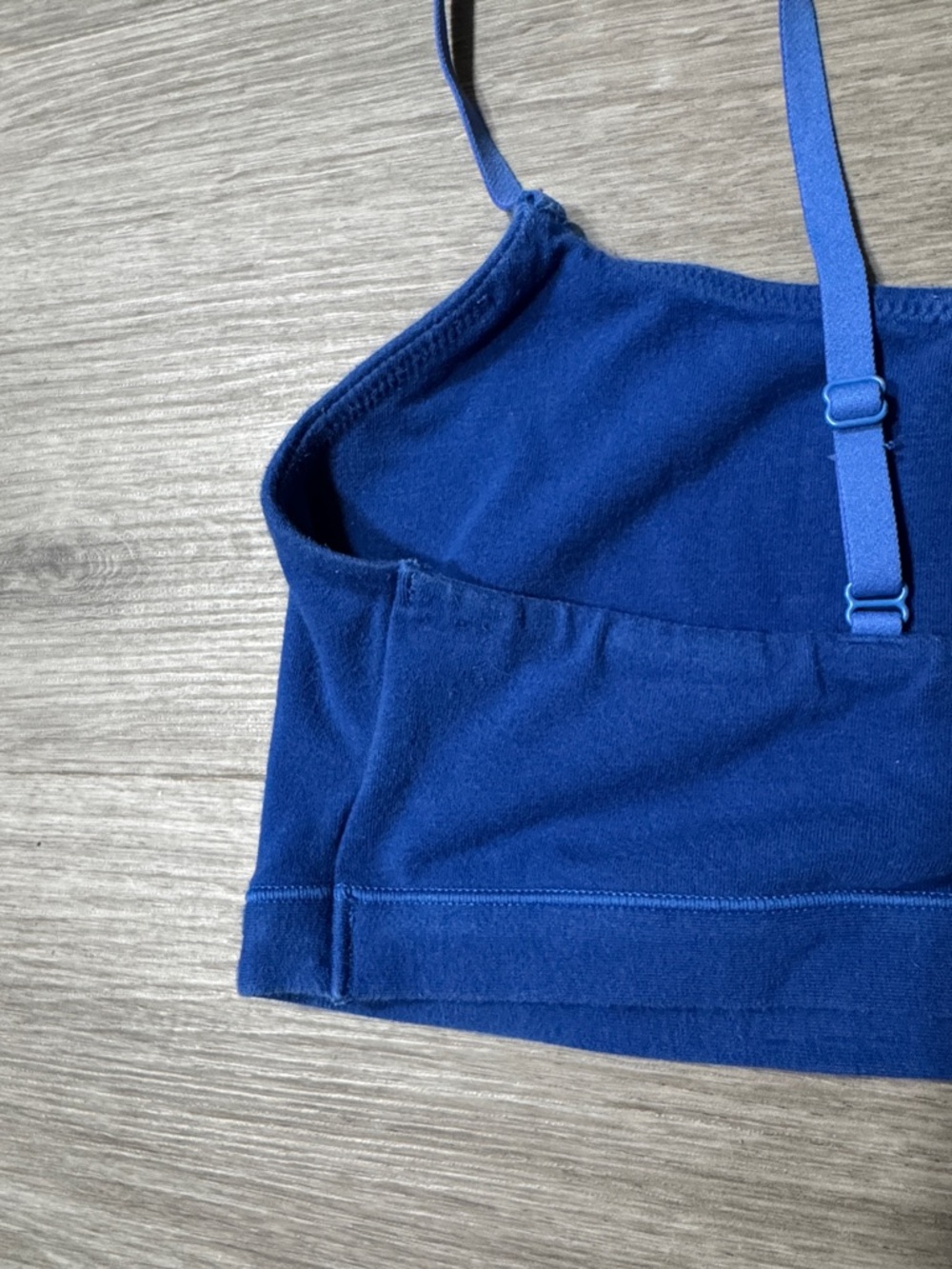 SKIMS Cotton Jersey Scoop Bralette — Cobalt - Picture 3 of 6